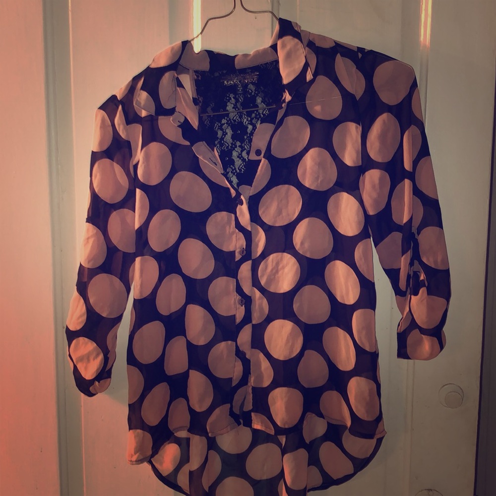Polka dot button up